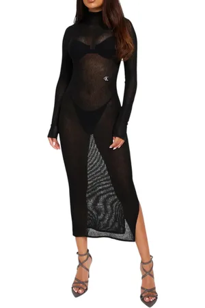 Calvin Klein Jurk sheer tight jurk