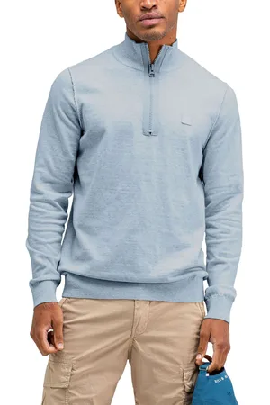 Butcher of Blue Lt clifden half zip
