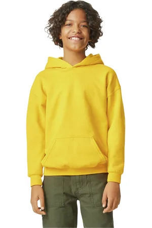 Gildan Kinder/kids softstyle plain fleece midweight hoodie