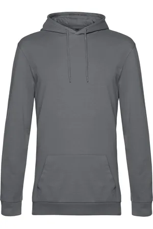 B and C Heren heather french terry hoodie