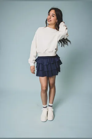 LOOXS Revolution Sweater wit backprint voor meisjes in de kleur