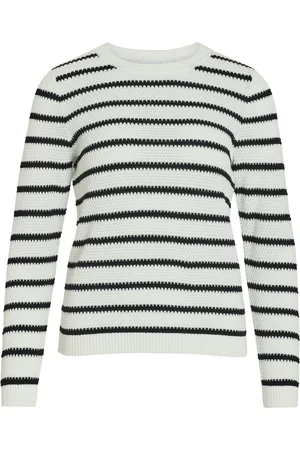 VILA Vidalo o-neck ls stripe knit top- dessin