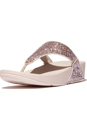 FitFlop Lulu multi-tonal glitter toe-post sandals