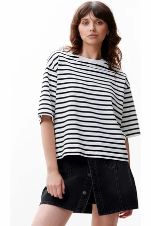 Catwalk Junkie 2402080200 loose fit stripe t-shirt