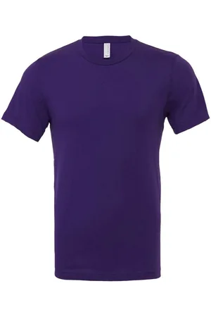 Bella + Canvas Canvas unisex jersey crew t-shirt met hals / heren t-shirt met korte mouwen