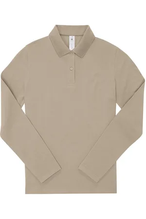 B and C Dames my polo 180 katoenen shirt met lange mouwen
