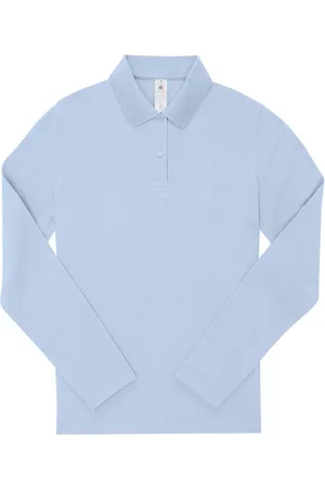 B and C Dames my polo 180 katoenen shirt met lange mouwen