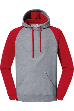 Jerzees Colours Heren colour block nublend raglan hoodie