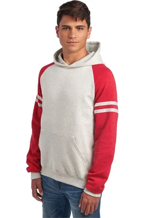 Jerzees Colours Heren colour block nublend hoodie