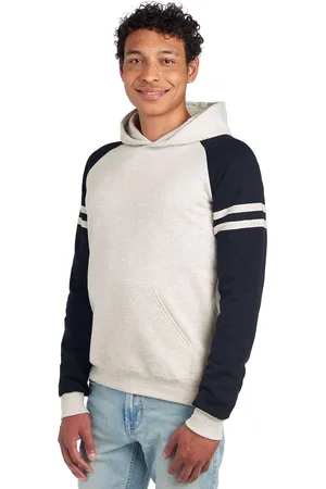 Jerzees Colours Heren colour block nublend hoodie