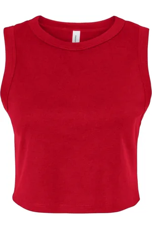 Bella + Canvas Dames muscle micro-rib cropped tank top