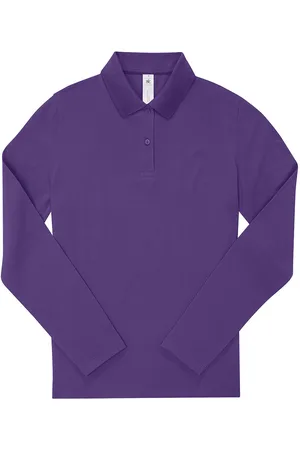 B and C Dames my polo 180 katoenen shirt met lange mouwen