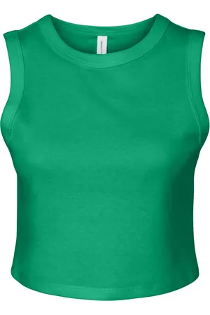 Bella + Canvas Dames muscle micro-rib cropped tank top