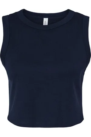 Bella + Canvas Dames muscle micro-rib cropped tank top