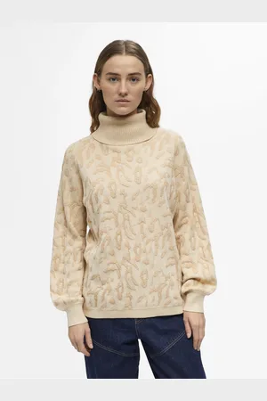 Object Objray glitter ls knit rollneck pul