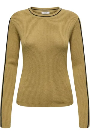 JACQUELINE DE YONG Josie l/s contrast rib pullover