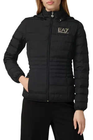 EA7 Giubbotto gewatteerd jas met labelprint