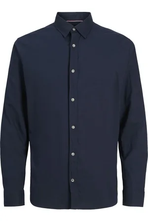 JACK & JONES Jjpierre slub shirt ls navy