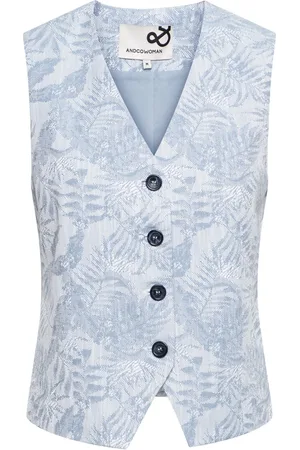 &Co Woman Gilet shelly blauw
