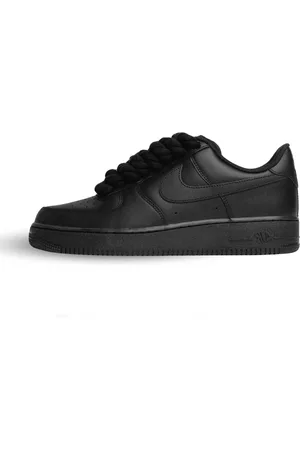 Nike Air force 1 low rope laces black custom
