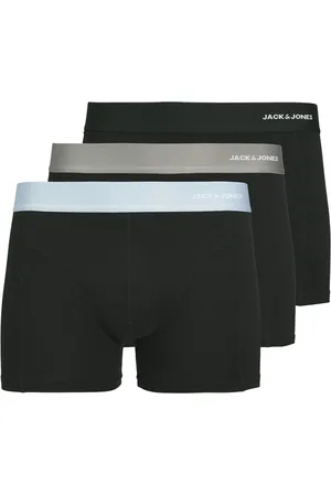 JACK & JONES Heren boxershorts trunks bamboo jacnick 3-pack