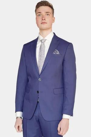 Bos Bright Blue Kostuum fresco modern fit bs20/02802