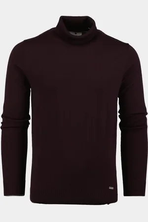 Bos Bright Blue Coltrui niels rollneck pullover 24305ni13bo/736 prune