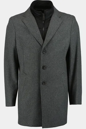 Bos Bright Blue Wollen jas job coat 24301jo07bo/980 anthra