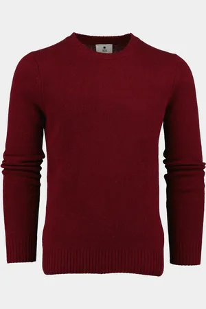 Bos Bright Blue Pullover lambswool o-neck 1150224/735