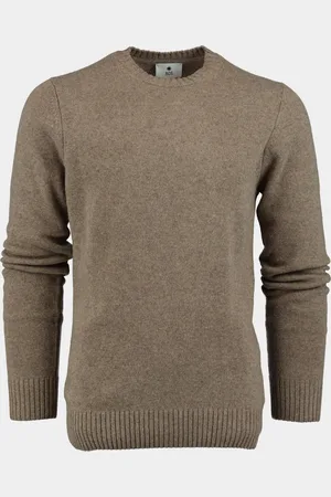 Bos Bright Blue Pullover lambswool o-neck 1150224/653