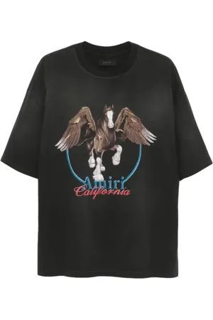 AMIRI Grijs pegaso t-shirt met unieke pegasus print