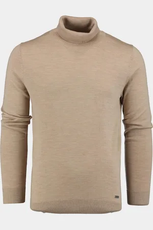 Bos Bright Blue Coltrui niels rollneck pullover 24305ni13bo/820 sand