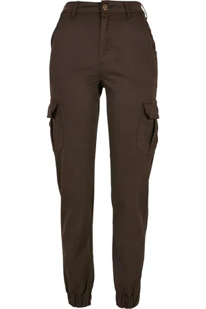 Urban classics Dames cargo broek met hoge taille