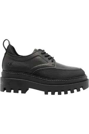 Calvin Klein Leren derby laarzen