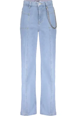 Frankie & Liberty Zomer jeans broek wide leg meisjes licht attitude