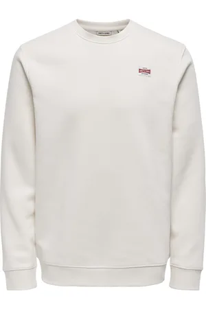 Only & Sons Onsdawson reg ls crew beige