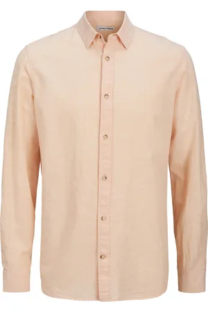 JACK & JONES Jjesummer shirt ls sn zalmpeach