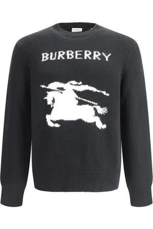 Burberry S equestrian knight logo sweater van wol