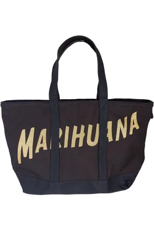 Palm Angels Chic black cotton shoulder bag voor dames
