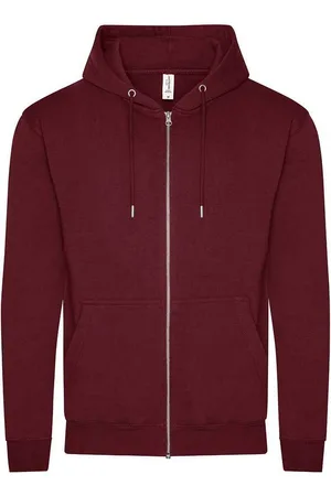 AWDis Unisex organic zip hoodie voor volwassenen