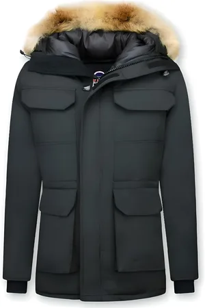Beluomo Parka jas met bontkraag