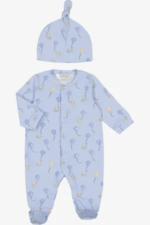Mayoral Long onesie w/ hat
