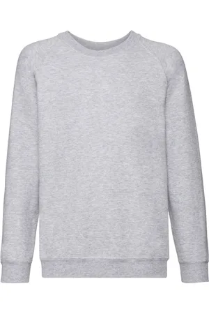 Fruit Of The Loom Kinder/kids klassiek heather raglan sweatshirt