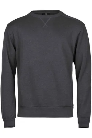 TeeJays Heren geribde interlock crew hals trui