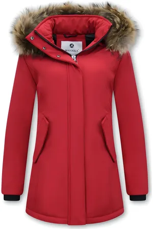 Matogla Winterjas met echte bontkraag slim fit