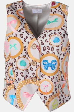 MUCHO GUSTO ® gilet lesbos luipaard rond barok print