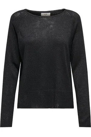 JACQUELINE DE YONG Kaya lurex l/s on raglan slit pul