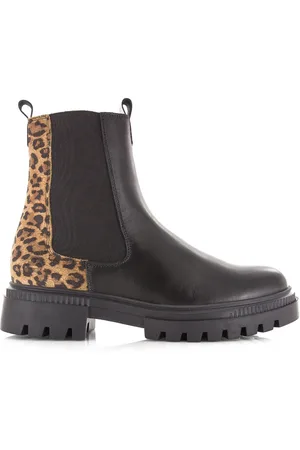 Bullboxer Chelsea boot met panterprint chelsea boots dames