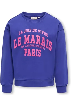 ONLY Zomer sweatshirt l/s meisjes kobalt kogditte
