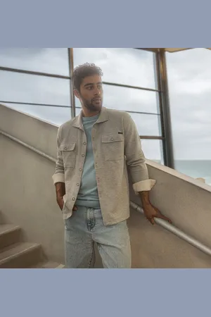 Gabbiano Heren overshirt 425546 605 grey melange